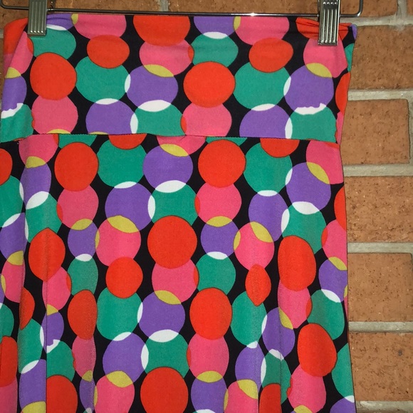 🟣LULAROE🟣POLKA DOT PRINTED A-LINE SKIRT🟣 - Picture 5 of 5